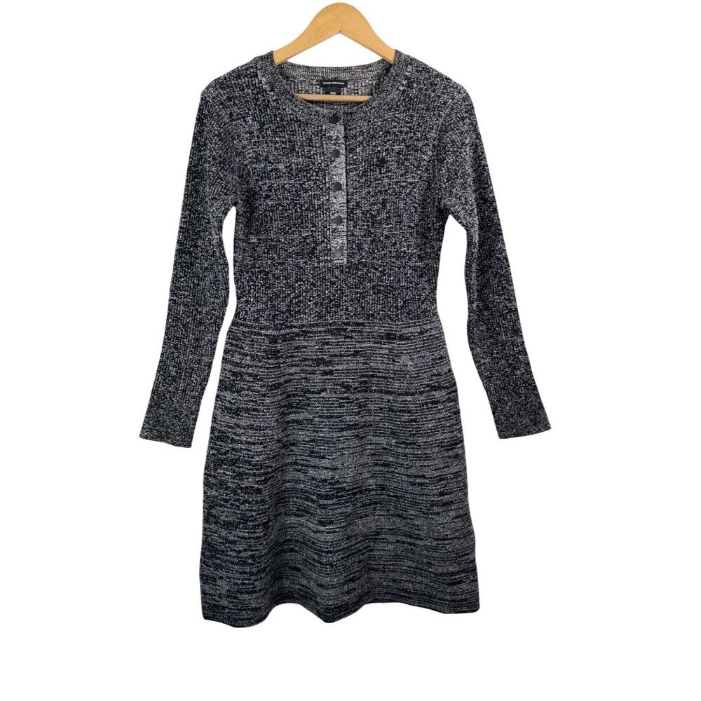 Club Monaco Wool blend Sweater Dress preppy‎ money gray sz M